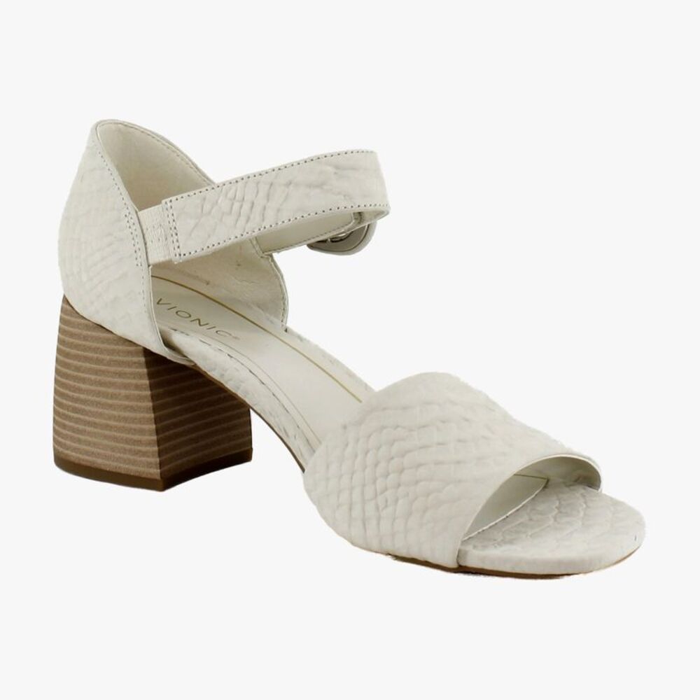 Vionic Chardonnay Cream Leather
